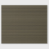 Elegant goud zwart geometrisch patroon modern cadeaupapier (Vlak)