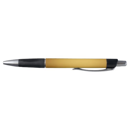 Elegant Goud Zwart Gepersonaliseerde Monogram Init Pen (Bodem)