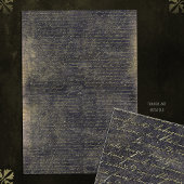 Elegant  Goud Zwart Handgeschreven Brief Tissuepapier