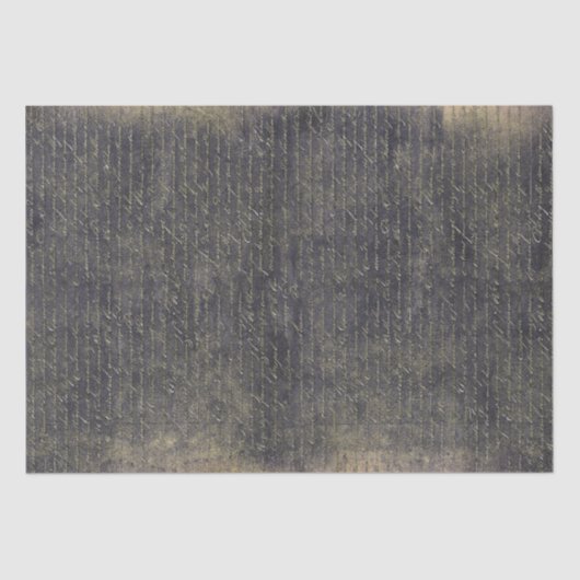 Elegant  Goud Zwart Handgeschreven Brief Tissuepapier (Voorkant)