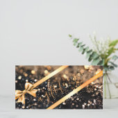 ELEGANT, GOUD, ZWART, LINT ZAKELIJK CERTIFICAAT (Staand voorkant)