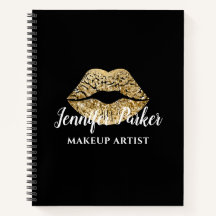 Elegant Goud Zwart Makeup Artist Business
