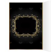 Elegant Goud Zwart Regal Trouwtafel Nummer (Binnen (Links))