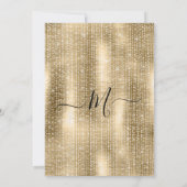 Elegant Goud Zwart Sparkle Glitter Drips Verjaarda Kaart (Achterkant)