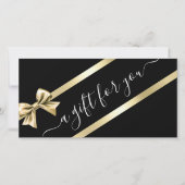 ELEGANT GOUD ZWARTE LINT Cadeaubon (Voorkant)