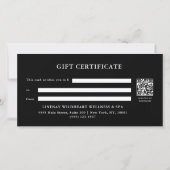 ELEGANT GOUD ZWARTE LINT Cadeaubon (Achterkant)