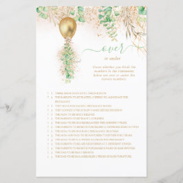 Elegant goudbloem boven of onder Baby shower