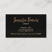 Elegant goudbruin Pure Raw Honey Bee Apiary Honeyc Visitekaartje (Achterkant)