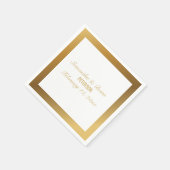 Elegant goudbruinservet servet (Hoek)