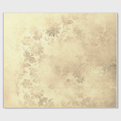 Elegant  gouddemaspatroon cadeaupapier (Vlak)