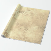 Elegant  gouddemaspatroon cadeaupapier (Uitgerold)