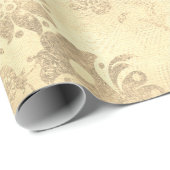 Elegant  gouddemaspatroon cadeaupapier (Rol Hoek)