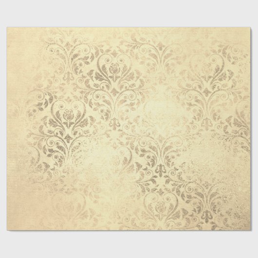 Elegant  gouddemaspatroon cadeaupapier (Vlak)