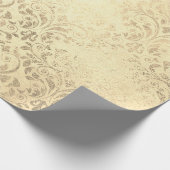 Elegant  gouddemaspatroon cadeaupapier (Hoek)