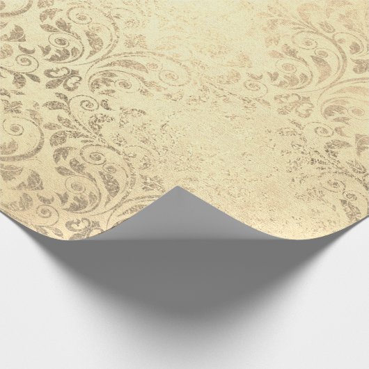 Elegant gouddemaspatroon cadeaupapier (Hoek)