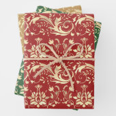 Elegant gouddemaspatroon inpakpapier vel (In situ)