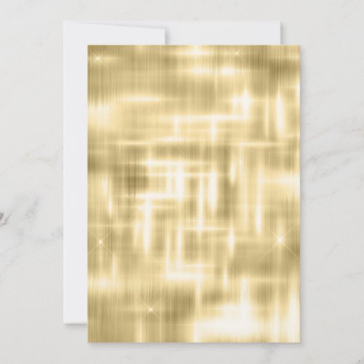 Elegant gouddruppelaar elk leeftijdsmonogram in kaart (Achterkant)