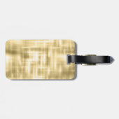 Elegant gouddruppelmonogram bagagelabel (Achterkant horizontaal)