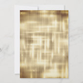 Elegant gouddruppelmonogram kaart (Achterkant)