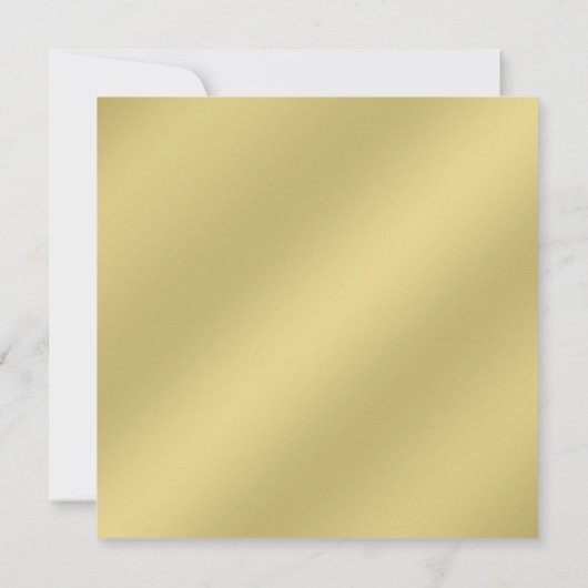 Elegant gouden 50ste huwelijksverjaardagsfeest kaart (Achterkant)