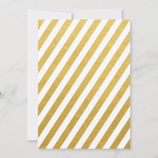 Elegant Gouden 50ste Trouwdag Kaart (Achterkant)