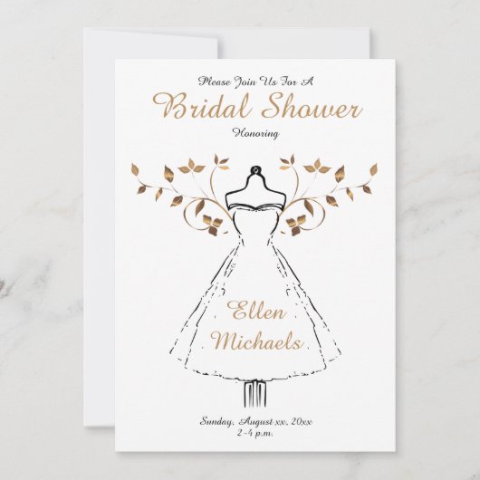 Elegant gouden accent Vrijgezellenfeest Kaart (Voorkant)