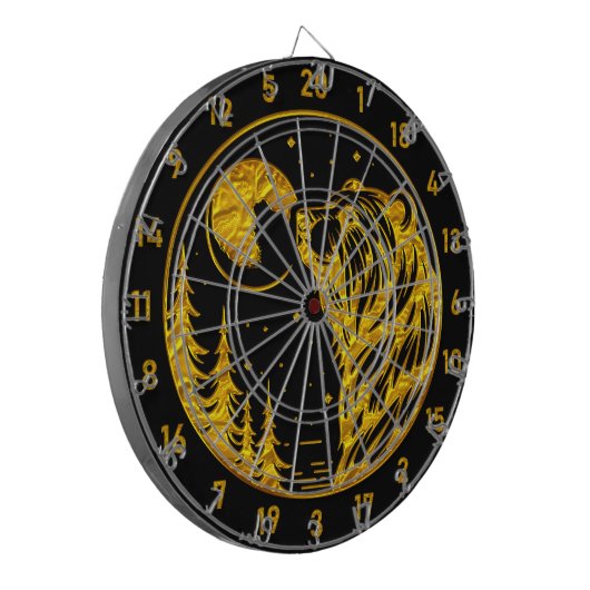 Elegant gouden Beer Dart Board Gift Dartbord (Voorkant Links)