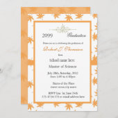 Elegant gouden bladeren afstuderen met hoge presta kaart (Voorkant / Achterkant)