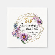 Elegant Gouden Bloem 5 Jaar Jubileum