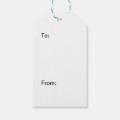 Elegant gouden bloemen cadeau Label Cadeaulabel (Achterkant)