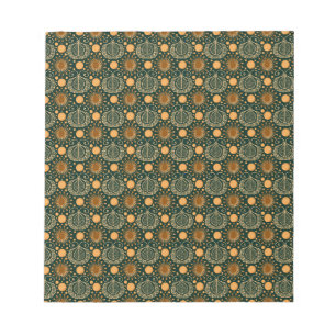 Elegant Gouden Boho Sierpatroon Notitieblok