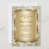 Elegant Gouden Boog Diamant 60e Jubileum Kaart (Achterkant)