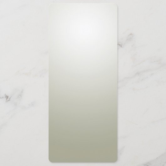 Elegant gouden  bruiloft menu (Achterkant)