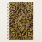 Elegant gouden bruine planner (aanpasbaar) (Voorkant)