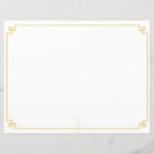 Elegant Gouden Certificaat van Prestatie Beroep (Achterkant)