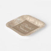 Elegant  gouden champagne Vrijgezellenfeest Papieren Bordje (Gebogen)