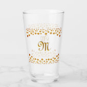 Elegant gouden confetti glas (Achterkant)