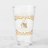 Elegant gouden confetti glas (Voorkant)