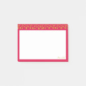 Elegant gouden confetti met een kruit post-it® notes (Voorkant)