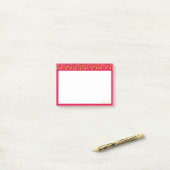 Elegant gouden confetti met een kruit post-it® notes (Op bureau)
