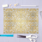 Elegant Gouden Damastpatroon Tissuepapier (Craft)