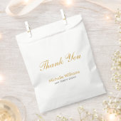 Elegant Gouden Dank Je Script Persoonlijk Bedankzakje (Geknipt)