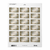 Elegant gouden decoratief adreslabel etiket (Full Sheet)