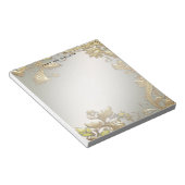 Elegant gouden decoratief Notitieblok (Schuin)