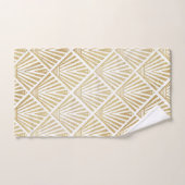 Elegant gouden diamantpalm, kunstdecodesign bad handdoek (Handdoek)