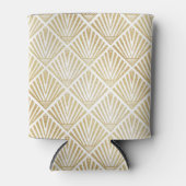 Elegant gouden diamantpalm, kunstdecodesign blikjeskoeler (Voorkant)