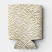 Elegant gouden diamantpalm, kunstdecodesign blikjeskoeler (Achterkant)