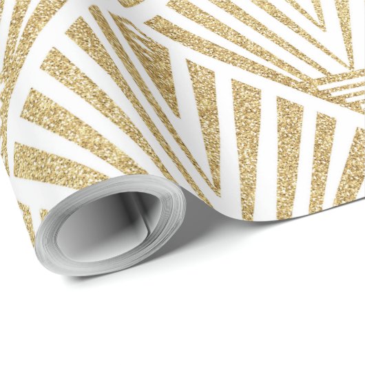 Elegant gouden diamantpalm, kunstdecodesign cadeaupapier (Rol Hoek)