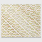 Elegant gouden diamantpalm, kunstdecodesign cadeaupapier (Vlak)