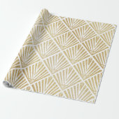Elegant gouden diamantpalm, kunstdecodesign cadeaupapier (Uitgerold)